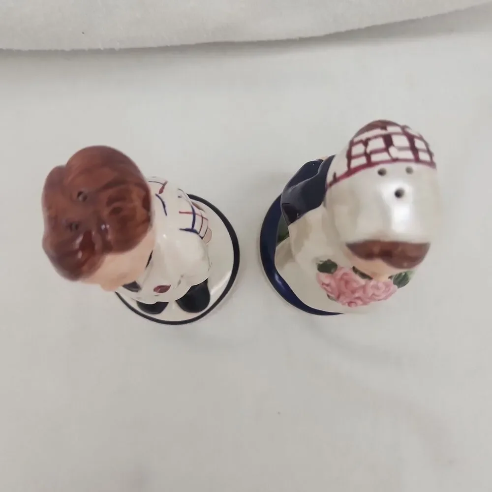 Salt And Pepper Shakers Goebel Hummel 1950's Before And After Bride Groom VTG
